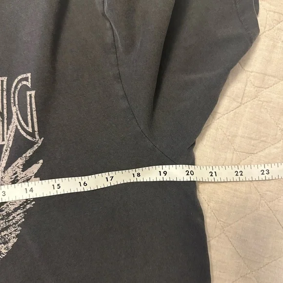 Gently worn Anine Bing Charcoal Crew Neck Tee - Picture 7 of 8